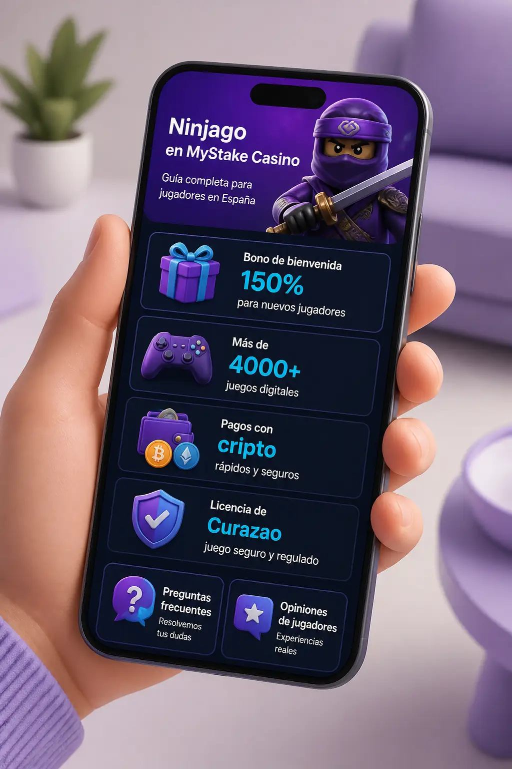 MyStake Casino Ninjago en España visual guide for MyStake Casino
